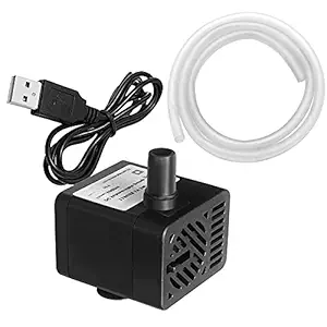 PULACO DC 5V USB Mini Submersible Water Pump for Pet Fountain, Aquarium Fish Tank, Pond, Fountain, Hydroponics