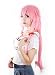 I-Cos Beauty Gasai Yuno Woman Long Pink Straight Cosplay Wig for Party free gift Wig cap