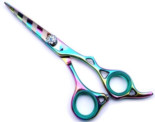 Professional Hairdressing Scissors Hair Cutting Shears Barber Salon Styling Scissors 6.0" Japanese Steel Titanium RAZOR EDGED