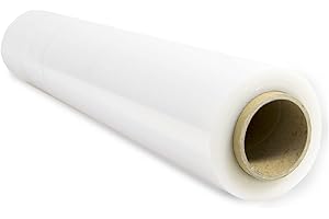 SIDI GLOBAL MARKET Film Transparente para Embalar, Film Transparente, Papel Film, Rollo de Plastico Protector Muebles, Cajas Mudanza, Plastico Cubretodo 50cm x 300m estirables - SIDI (1 und, Transparente)