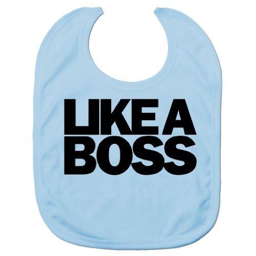 Unisex Kids Like A Boss Baby Bib Blue One Size Fits All