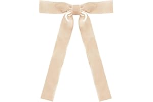 GENERISCH 12 Stück Samtschleifen für Weihnachtsbaum, Dekorative Tannenbaum Schleifen aus Samt, Christbaumschmuck Schleifen und Haar-Accessoire, Vintage-Band, Edles Design, Einfach zu dekorieren (Beige)