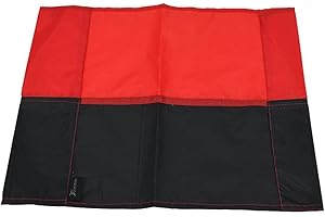 ND SPORTS Precision Corner Flag Banderines, Adultos Unisex, Red/Black (Multicolor), Talla Única