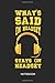 Produktbild What's Said On Headset Stays On Headset Notebook: Blank Lined Journal 6x9 - Theater Musical Broadway Thespian Stage Manager Gift