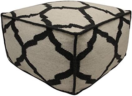 Jiti Wool Pouf, Vase Charcoal