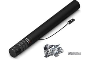 SPARKLERS CLUB Magic FX cannone per coriandoli elettrico, 50 cm, argento metallizzato