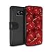 Produktbild STUFF4 PU-Leder Hülle/Case/Tasche/Cover für Samsung Galaxy S7/G930 / Rote Johannisbeere Muster / Saftige Frucht Kollektion