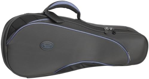 Reunion Blues Continental Concert Ukulele Case with Ballistic Quadraweave Black Exterior Quilted "Double Helix" Velvet Interior