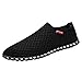 Produktbild Luckycat Sneaker Herren Herren Sommer Atmungsaktive Freizeit Hohl Foot Pedal Herren Sport Outdoorschuhe Strandschuhe Schuhe (CN:38=EU:37, A-001- Schwarz)