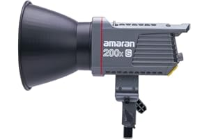 APUTURE Amaran 200x S - Zweifarbige COB-Videoleuchte 2700-6500K, Kompaktes LED-Punktlicht für Fotografie & Videografie, 200Watt Monolicht-Hauptlicht - Bluetooth 5.0 Mesh, Standard-Bowens-Montage