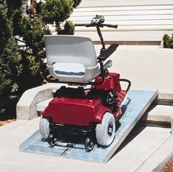 Wheelchair Ramp - Suitcase. Size 2'x29" Folds in half to be carried like a suitcase. This Ramp is disigned for scooters and all wheelchair types. Designed to bridge the gap over steps, curbs, and raised landings. The 5- &amp; 6-foot Suitcase ramps may be used with most minivans. by King Of Canes