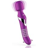 Lovey Angel Vi-brador de Doble Motor Rotación-Gránulo 360 Grado + 10 vibraciones+Sumergible y Recargable Con-solador Inteligente +estimular su cuerpo / parte íntima + Cilicona de grado médico