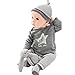 Vovotrade®Baby Clothing Sets Baby Boy Cotton 3 Pcs Set Hat+T-shirt+Pants Outfit Size from 6-24 Months (90 12-24Month)