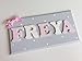Childrens Name Plaque / Childrens name sign Personalised handmade wooden letters - Pastel mix (LETTERS 1-4)