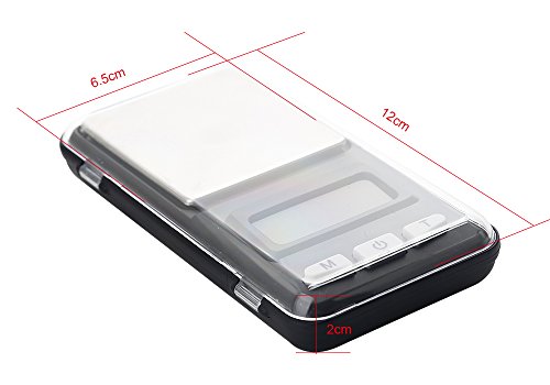 Zogin tragbare Digitale Präzisionswaage 0.1g x 500g Super Mini Digitalwaage/Goldwaage/Briefwaage/ Taschenwaage/Küchenwaage - 3