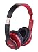 Produktbild sempre SE-BTH02BR Bluetooth NFC HiFi Stereo Kopfhörer mit 2 Treiber 15mm mit 40mm Neodym und Bügel Over Ear Freisprechfunktion faltbar (1,2m, 3,5mm) Kabel Klinkenstecker schwarz/rot