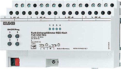 Preisvergleich Produktbild Jung FUD4252REG Funk-Dimmaktor 4-fach REG