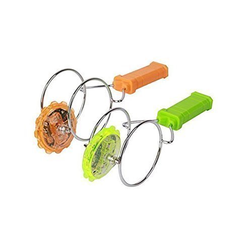 Preisvergleich Produktbild UChic 2 STÜCKE Magische Gyroskop Kreative Bunte Magie Fliege Magnetische Lustige Klassische Neuheit Spinning Tops Flash LED Licht Kinder Spielzeug Zufällige Farbe