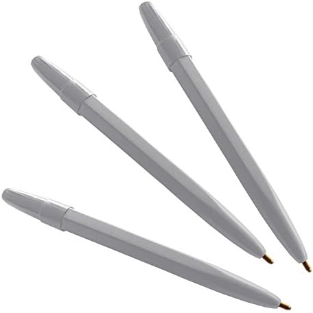288 (2 BOXES OF 144) MINI WHITE BALL POINT PENS. BLACK INK. JOTTER, GOLF, BRIDGE, CROSSWORD, BOOKIES, SCHOOL