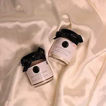 Wrapped up Love Mini Scented Candles (Roasted Coffee and Vanilla Musk) Pack of 2