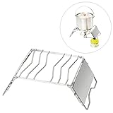 Platzsparend-Der Grill kann ihn flach zusammenklappen, so dass er leicht in einen Rucksack gepackt werden kann. Enthalten Sie Dimension:26*24*11~15.5(cm).