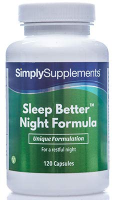 Pastillas para dormir - Con Lavanda y Manzanilla - 120 Cápsulas - 2 Meses de suministro - Simply Supplements