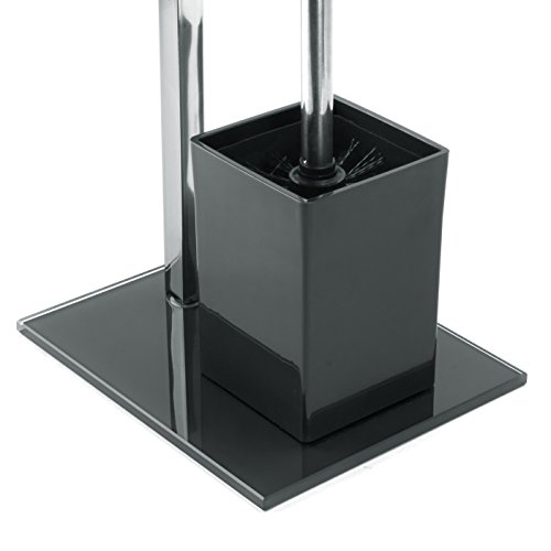 MSV MS075 – Fuß für WC-Set, mit Halterung, Edelstahl, Schwarz - 3