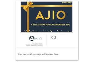 AJIO| Flat 5% off | E-Gift Card | Instant delivery | Valid for online purchase| 1 Year Validity