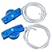 Produktbild TOOGOO(R) LED Schuhband Schnuersenkel Schnuerband Beleuchten Schuh Blau blinkende Farbe 1 Paar + 2 Zusaetzliche CR2032 Batterie