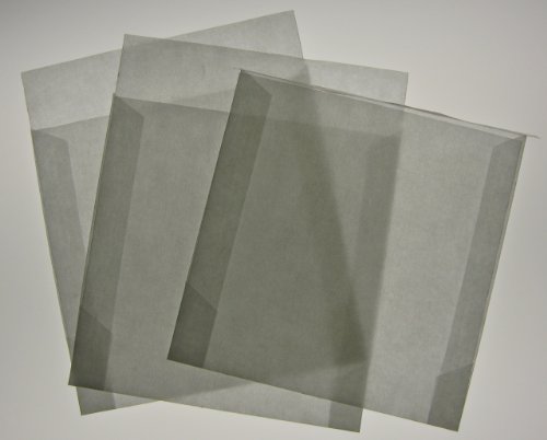 Kronenberg24 Naturpak CD DVD Papier Hüllen mit Klappe aus transparentem Papier - 50 Stück