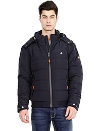 Men's Nylon Jacket 100% Water Proof Full-Sleeved Winter Jacket with Hood for Minus Degree Red