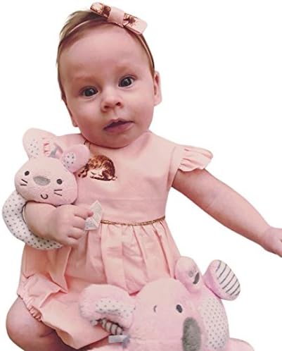 Tefamore Newborn Bunny Print Clothes Baby Girls Cartoon Character Toddler Romper Playsuit Outfits Clothes(Size:70-100) (80, Pink)