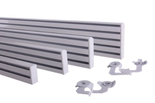 IXX-Design IXX-Design Alu-Schienen / Gardinenschienen für Gardinen und Flächenvorhänge , 2-Lauf, 270 cm - 2