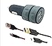 Produktbild Auto Ladegerät+2 pcs different USB Kabel,Quick Charge 3.0 42W USB Auto-Ladegerät Schnellladegerät 2-Port + USB Type-C Kabel für+ Micro USB Kabel für.