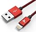 Produktbild Rampow Lightning Kabel - iPhone Ladekabel - [Apple MFi zertifiziert] - iPhone Kabel kompatibel mit iPhone XS, iPhone XR, iPhone X, iPhone 8, iPhone 7, iPhone 6, iPhone 5, iPad - iOS 12 - 2M Rot
