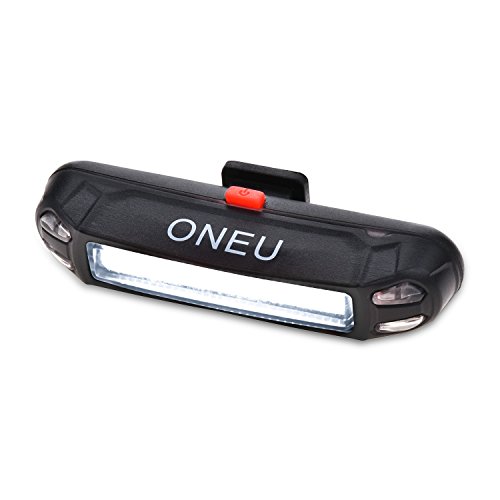 ONEU Fahrradbeleuchtung, Frontlicht, 100 Lm Wiederaufladbare LED Wasserdicht Sport Fahrradlicht 3-Modus