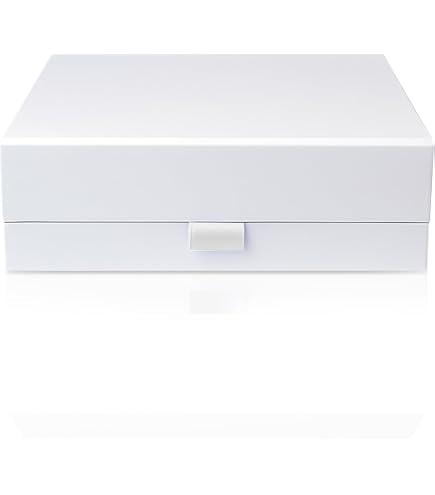 10 Scatole Bomboniera 30x30x10 Cm In Cartone Seta Avorio – Apertura Laterale – Per Matrimoni, Battesimi, Comunioni – Fai Da Te - 3