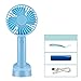 Price comparison product image AJAR Portable mini fan USB charging/battery dual-use, foldable, the base can be used as a mobile phone bracket, three-speed speed control fan. Office/travel/bed,Blue