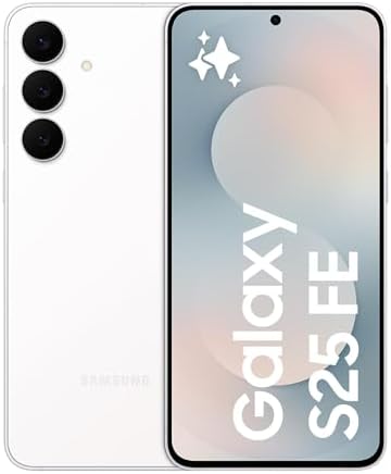 Samsung Galaxy S25 FE Smartphone AI, 3 anni di Garanzia del produttore, Display Dynamic AMOLED 2X 6.7'', Fotocamera 50MP, IP68, 8GB RAM, 256GB, Batteria a lunga durata, White [Versione Italiana]