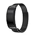 Produktbild SYY  Samsung Gear Fit2 Pro  Edelstahl Bügel,Kratzfest Wasserdicht Milanese Magnetic Loop Herren Damen Armband für Samsung Gear Fit2 Pro (Schwarz)