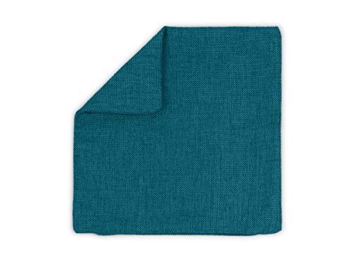 Kissenhüllen in Struktur-Optik – erhältlich in 23 modernen Farben und 3 verschiedenen Größen, Doppelpack Kissenhüllen 40 x 40 cm, petrol - 8