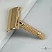 Jagen David ® E01 - Double Edge Razor Safety Razor Fits All Double Edge Razor Blades unique Christmas gift for him (Gold)