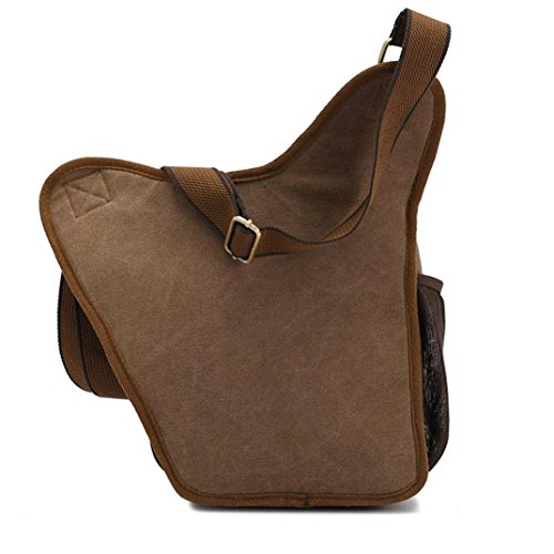Mens-Canvas-Leather-Shoulder-Military-Messenger-Sling-school-Travel-Hiking-Bag