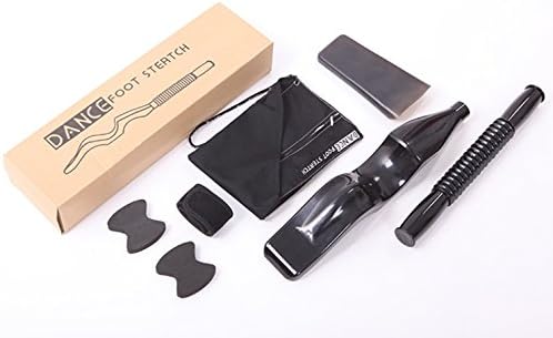 Ballet multifunctional stretcher Instep shaping device Dancing props muscle massage stick (black)