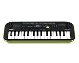 Casio SA-46H5 SA-46 - Teclado electrónico (32 teclas mini, plástico, 2 altavoces integrados), color negro y verde