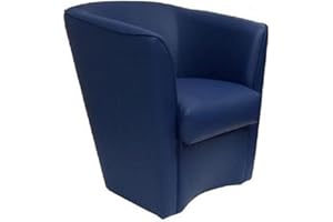 LIBEROSHOPPING.eu - LA TUA CASA IN UN CLIK Schlafzimmer Sessel aus Valentina Öko-Leder mit hoher Qualität gepolstert (Blau)