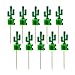 Produktbild BESTOYARD 10 stücke Kaktus Cake Topper Kreative Schöne Früchte Dessert Dekor Einfügen Karte für Geburtstag Party Festival (Grün)