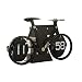 Produktbild Nuberia Flip Uhr, Auto-Flip-Uhr Tabelle Vintage Retro, 8" x 4.7" x 3.5", Stahl, Smart Movements, AM/FM Display, Leise, Genau, für Küche, Haus, Wanddekoration (Zyklus Schwarz)