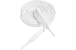 Gendewiner 1/2 Pair Flat Trainers Shoe Laces for Sneakers, 8mm Wide Shoelaces, Premium Trainer Shoe String, Athletic Shoestrings, Replacements for Athletic Sport Shoelace