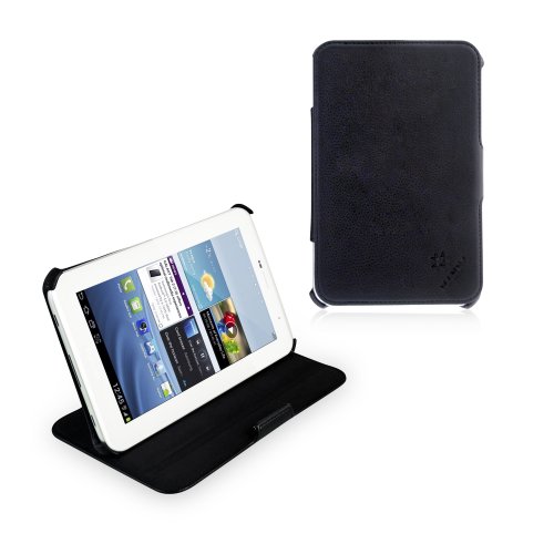 Manna Samsung Galaxy Tab 2 7.0 WiFi 3G P3100 P3110 Mini Case | Ultra flaches Etui Tasche Cover Hülle Schutzhülle mit Standfunktion aus PU-Leder
